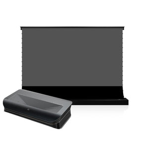 AWOL VISION LTV-3500 4K Triple Ultra Short Throw Laser Projector and S PRO Electric Tension Floor Screen UST Ambient Light Rejecting Material??a set?? - VIVIDSTORM