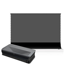 AWOL VISION LTV-3500 4K Triple Ultra Short Throw Laser Projector and S PRO Electric Tension Floor Screen UST Ambient Light Rejecting Material??a set?? - VIVIDSTORM