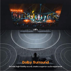 OMMC L4K1 4K UHD Home Theatre Ultra Short Throw Laser Projector -2500 ANSI Lumens - VIVIDSTORM