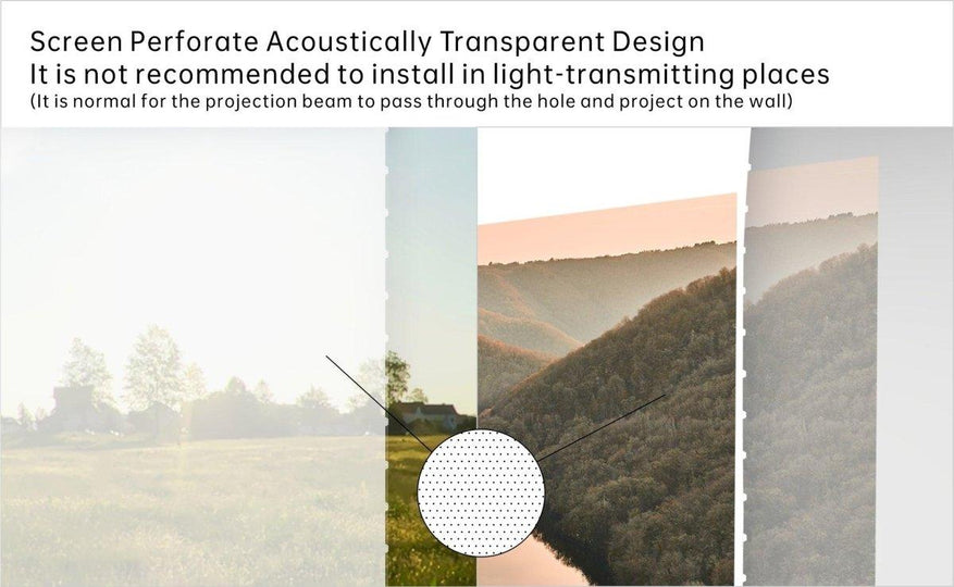 VIVIDSTORM S White Cinema Perforated Motorized Tension Floor Rising Projector screen - VIVIDSTORM