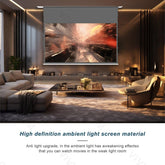 VIVIDSTORM PHANTOM Recessed In-Ceiling Motorized Tension Obsidian Long Throw ALR Projector screen - VIVIDSTORM