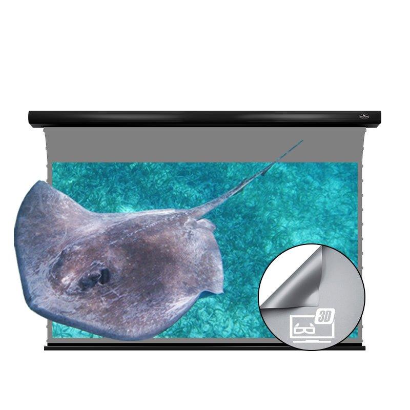 VIVIDSTORM 3D ALR Slimline Motorized Tension 3D(high gain) Obsidian Long Throw ALR Projector screen - VIVIDSTORM