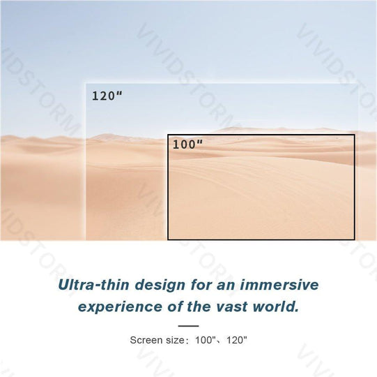 VIVIDSTORM CineVision Pro Fixed Frame UST ALR Projector Screen - VIVIDSTORM