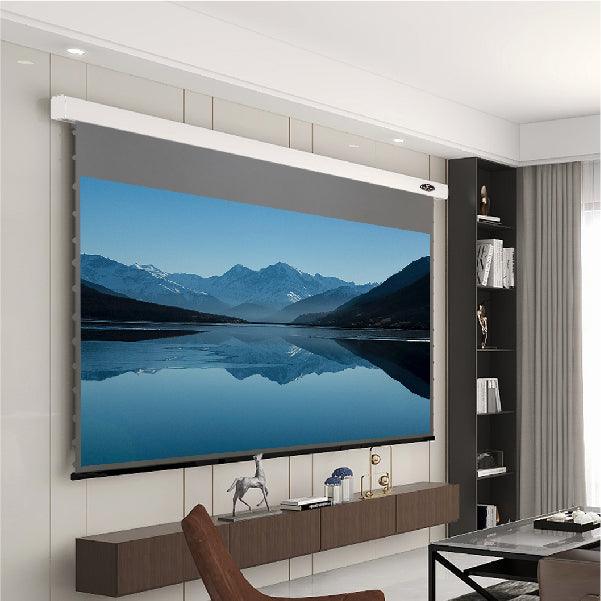 VIVIDSTORM ALR Slimline Motorized Tension Obsidian Long Throw ALR Projector screen - VIVIDSTORM
