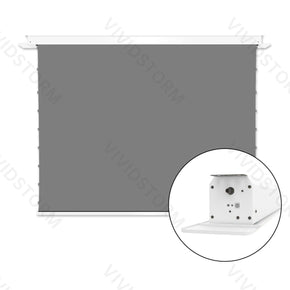 VIVIDSTORM PHANTOM Recessed In-Ceiling Motorized Tension Obsidian Long Throw ALR Projector screen - VIVIDSTORM