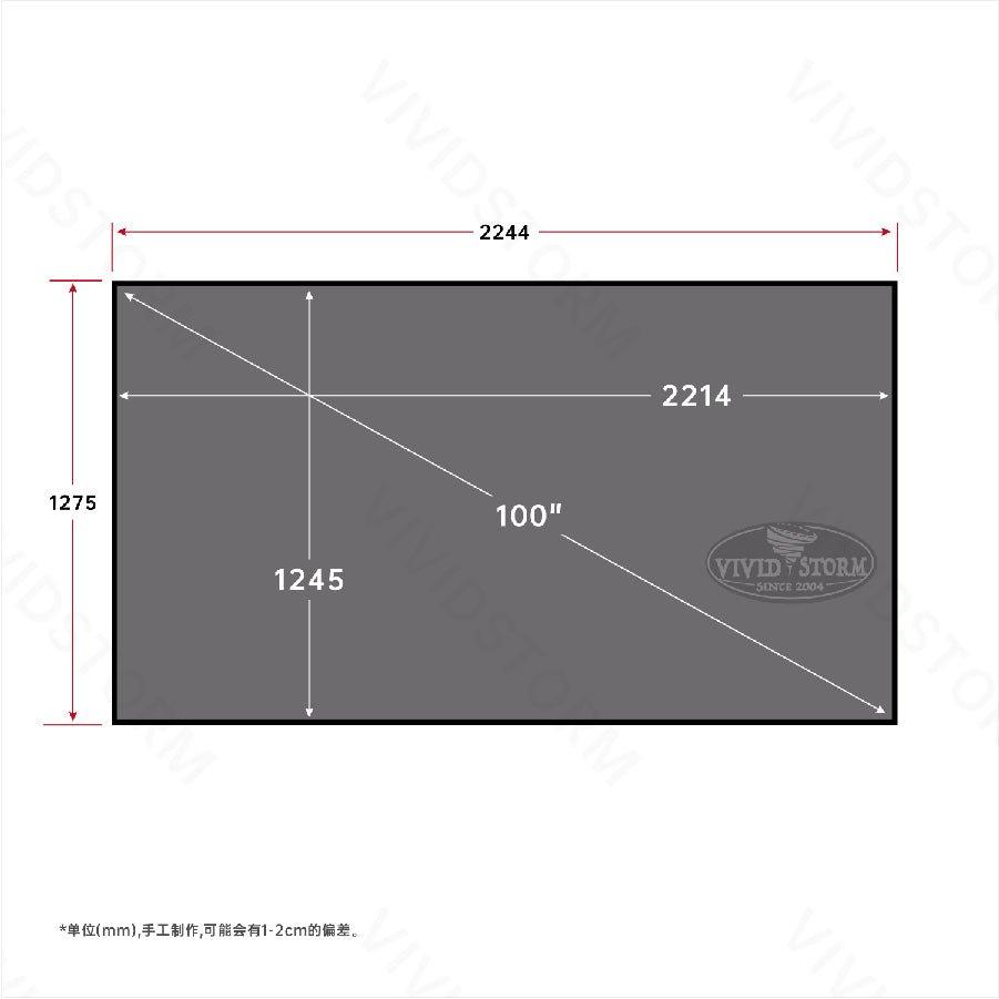 BUNDLE AWOL VISION NEWEST VERSION LTV-3500 Pro/3000 Pro /2500 4K Triple Ultra Short Throw Laser Projector & VIVIDSTORM 100-150inch CineVision Pro Fixed Frame Fresnel UST ALR Projector Screen - VIVIDSTORM