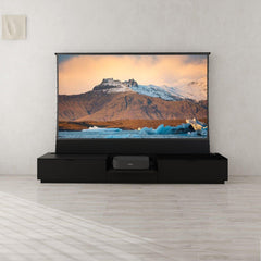 VIVIDSTORM Bundle-Projector&Screen&Motorised Laser TV Cabinet Berlin - Epson Edition - VIVIDSTORM