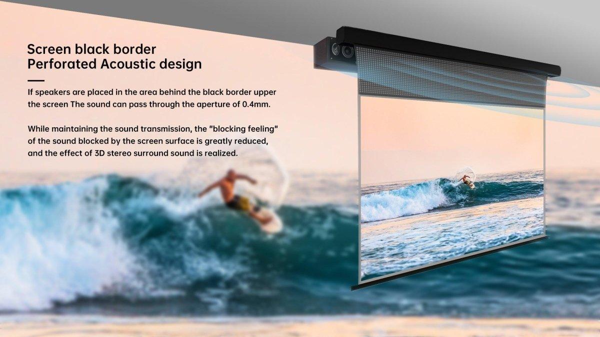 VIVIDSTORM PRO P Slimline Motorized Tension UST ALR Projector screen - VIVIDSTORM