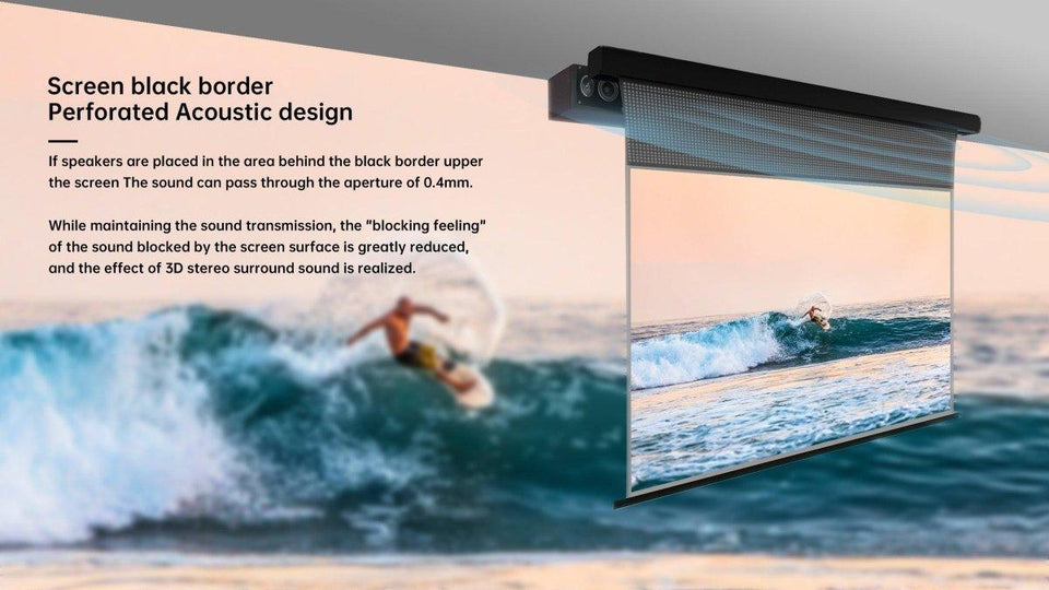 VIVIDSTORM PRO PA Slimline Motorized Tension UST ALR Projector screen - VIVIDSTORM