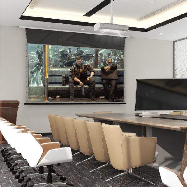 VIVIDSTORM PRO A Slimline Motorized Tension UST ALR Projector screen - VIVIDSTORM