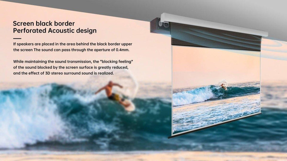VIVIDSTORM PRO PA Slimline Motorized Tension UST ALR Projector screen - VIVIDSTORM