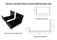 VIVIDSTORM Wall Brackets For Floor Rising Screen(Including 2 Bracket) - VIVIDSTORM