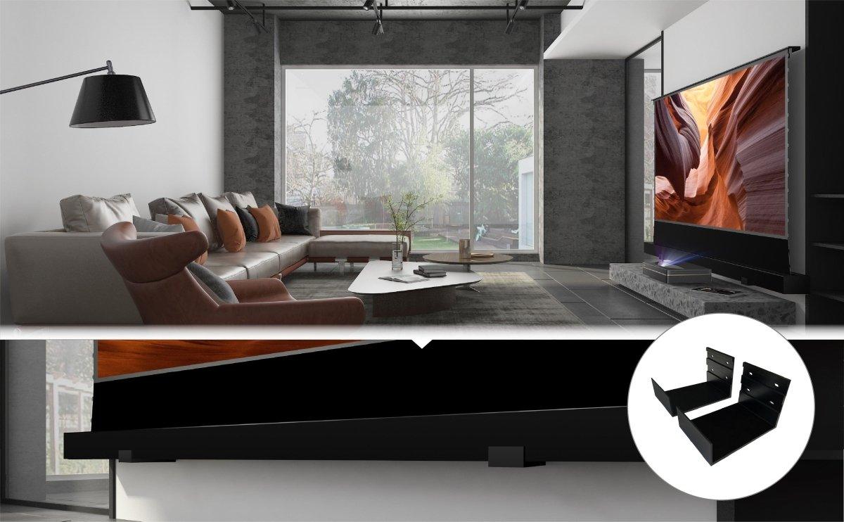 VIVIDSTORM Wall Brackets For Floor Rising Screen(Including 2 Bracket) - VIVIDSTORM