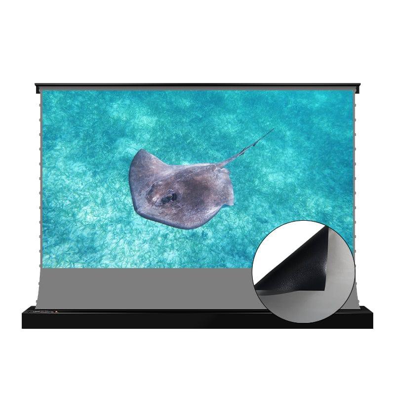VIVIDSTORM S 3D ALR Motorized Tension Floor Rising 3D Obsidian Long Throw ALR(high gain) Projector screen - VIVIDSTORM