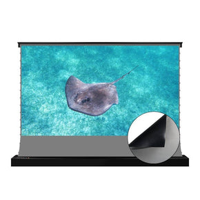 VIVIDSTORM S 3D ALR Motorized Tension Floor Rising 3D Obsidian Long Throw ALR(high gain) Projector screen - VIVIDSTORM
