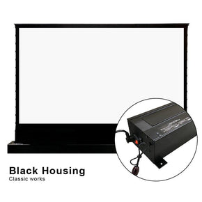VIVIDSTORM S White Cinema Motorized Tension Floor Rising Projector screen - VIVIDSTORM