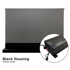 VIVID STORM SINCE 2004 Projection screen 72inch / Black S PRO P Electric Tension Floor Screen With Ultra short Throw Ambient Light Rejecting  【For UST Laser Projector】(Sound Perforated Acoustic Transparent)