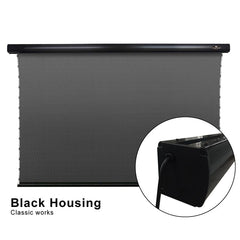 VIVIDSTORM ALR P Slimline Motorized Tension Obsidian Long Throw ALR Perforated Projector screen - VIVIDSTORM