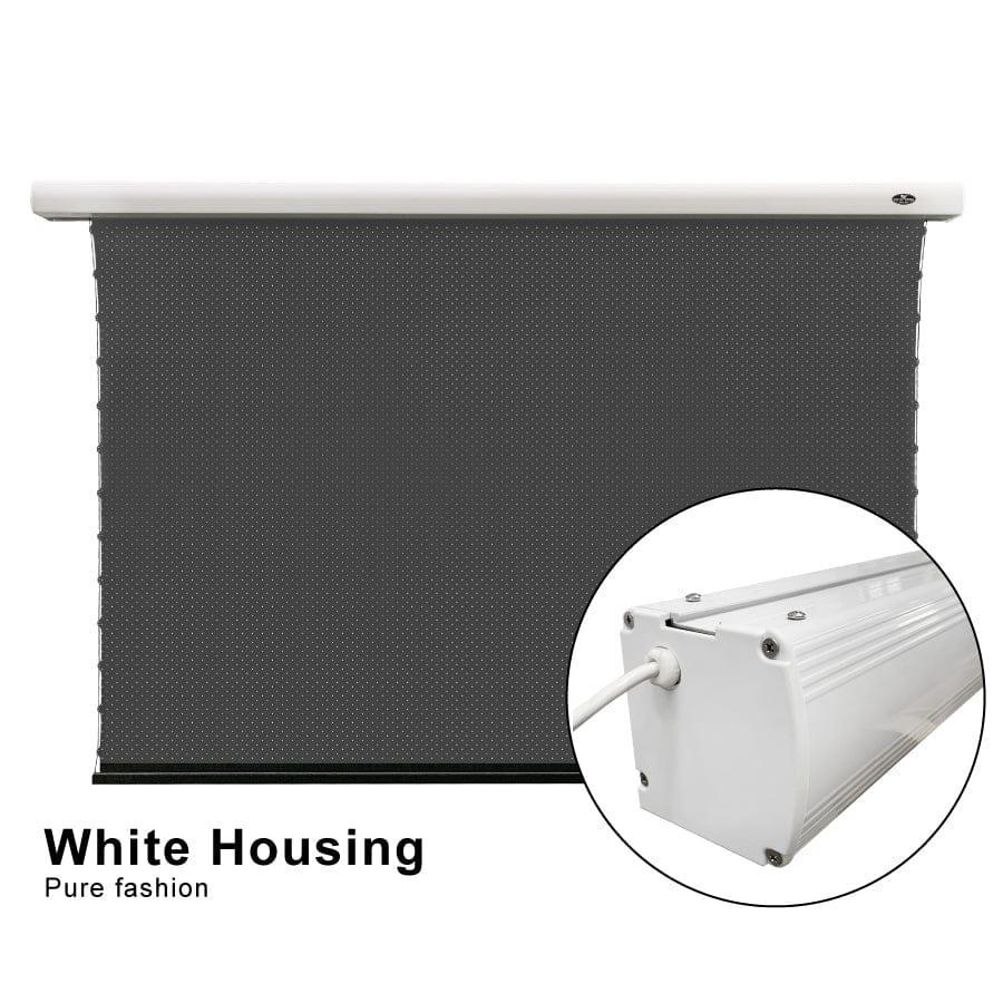 VIVIDSTORM ALR P Slimline Motorized Tension Obsidian Long Throw ALR Perforated Projector screen - VIVIDSTORM