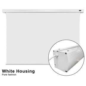 VIVIDSTORM White Cinema Slimline Motorized Tension Projector screen - VIVIDSTORM