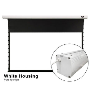 VIVIDSTORM White Cinema Slimline Motorized Tension Projector screen - VIVIDSTORM