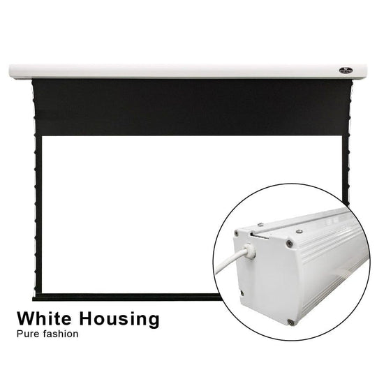 VIVIDSTORM White Cinema Slimline Motorized Tension Projector screen - VIVIDSTORM