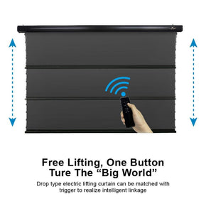VIVIDSTORM ALR Slimline Motorized Tension Obsidian Long Throw ALR Projector screen - VIVIDSTORM