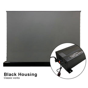 VIVIDSTORM S 3D ALR Motorized Tension Floor Rising 3D Obsidian Long Throw ALR(high gain) Projector screen - VIVIDSTORM