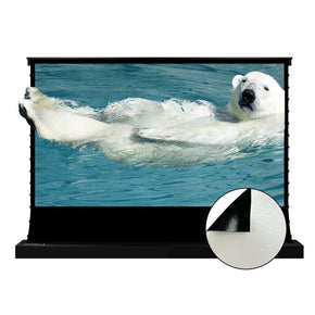 VIVIDSTORM Pearl White Cinema Plus Motorized Tension Floor Rising Projector screen - VIVIDSTORM