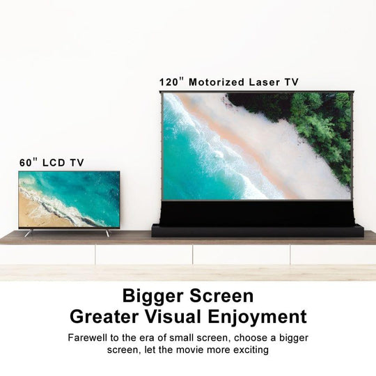 VIVIDSTORM S PRO Motorized Tension Floor Rising UST ALR Projector Screen - VIVIDSTORM