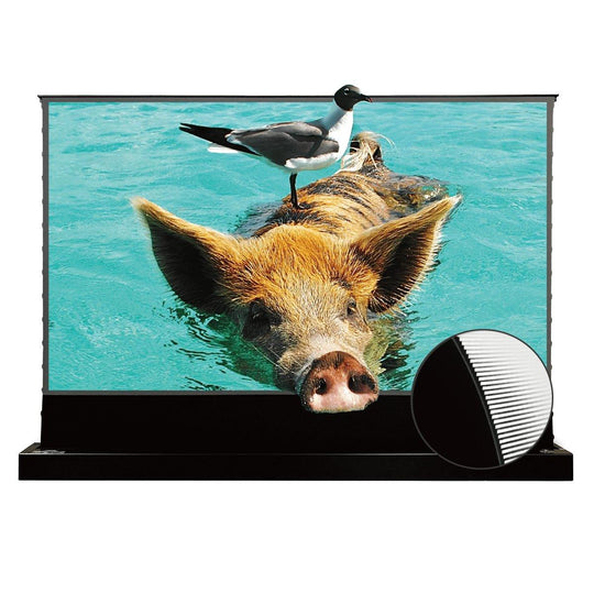 VIVIDSTORM S PRO Motorized Tension Floor Rising UST ALR Projector Screen - VIVIDSTORM