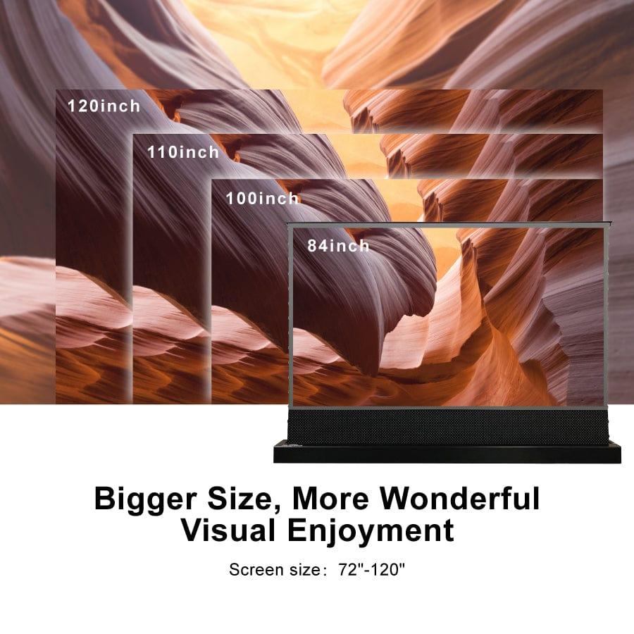 VIVID STORM SINCE 2004 Projection screen S PRO P Electric Tension Floor Screen With Ultra short Throw Ambient Light Rejecting  【For UST Laser Projector】(Sound Perforated Acoustic Transparent)