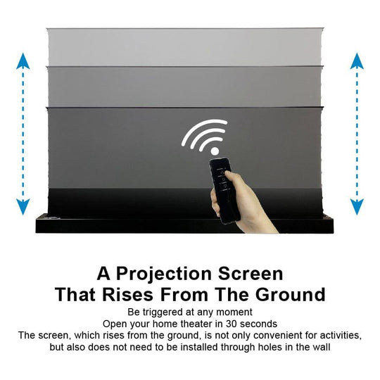 VIVID STORM SINCE 2004 Projection screen S PRO P Electric Tension Floor Screen With Ultra short Throw Ambient Light Rejecting 【For UST Laser Projector】(Sound Perforated Acoustic Transparent)
