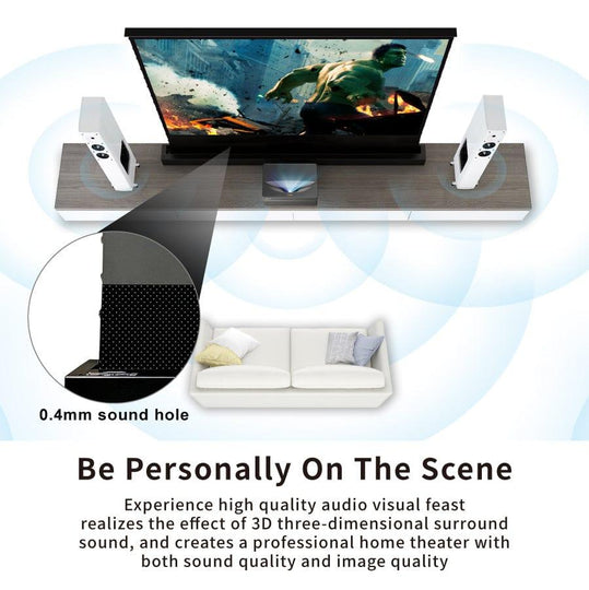 VIVID STORM SINCE 2004 Projection screen S PRO P Electric Tension Floor Screen With Ultra short Throw Ambient Light Rejecting 【For UST Laser Projector】(Sound Perforated Acoustic Transparent)