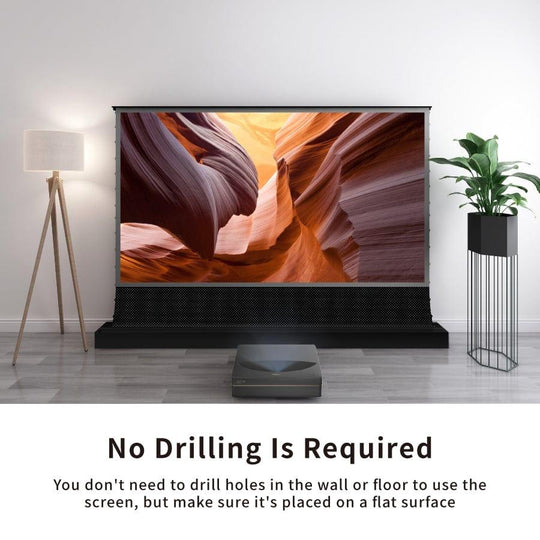 VIVID STORM SINCE 2004 Projection screen S PRO P Electric Tension Floor Screen With Ultra short Throw Ambient Light Rejecting 【For UST Laser Projector】(Sound Perforated Acoustic Transparent)