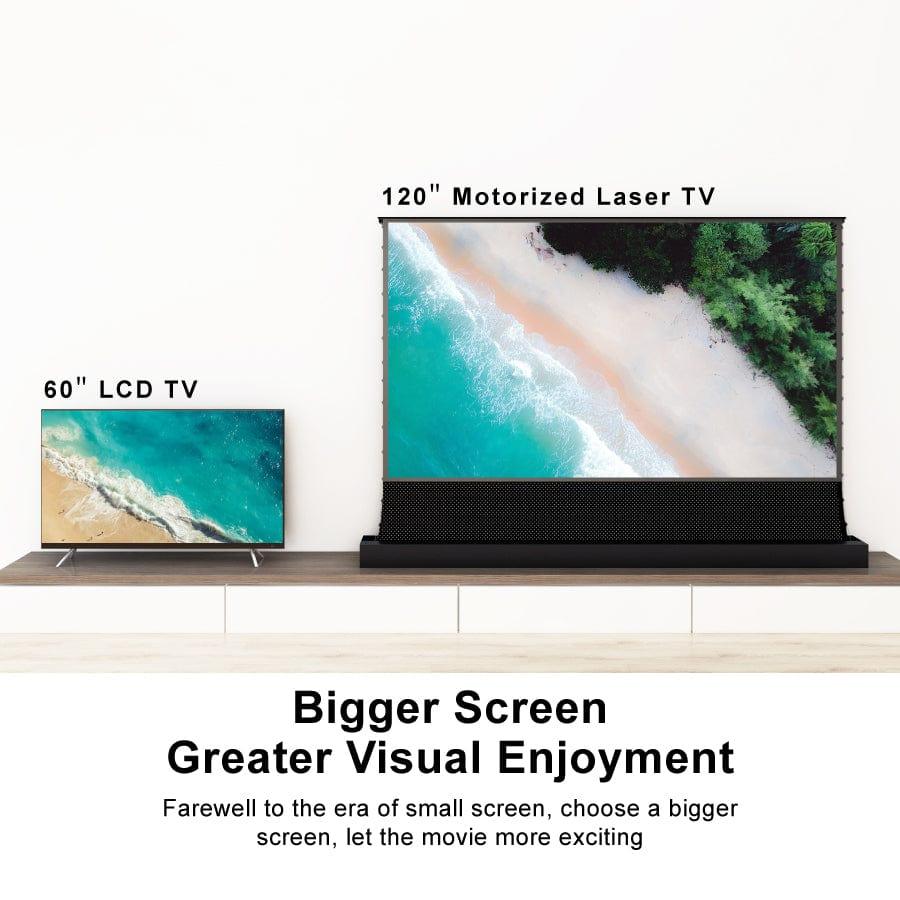 VIVID STORM SINCE 2004 Projection screen S PRO P Electric Tension Floor Screen With Ultra short Throw Ambient Light Rejecting  【For UST Laser Projector】(Sound Perforated Acoustic Transparent)