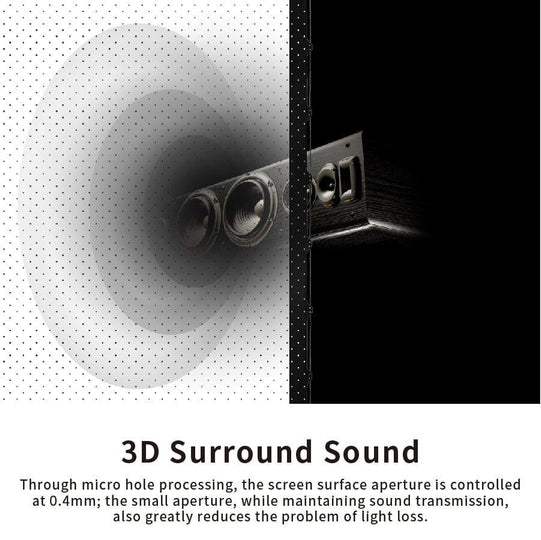 VIVIDSTORM S White Cinema Perforated Motorized Tension Floor Rising Projector screen - VIVIDSTORM