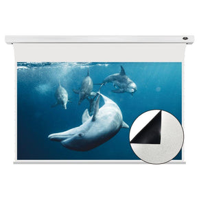 VIVIDSTORM White Cinema Slimline Motorized Tension Projector screen - VIVIDSTORM