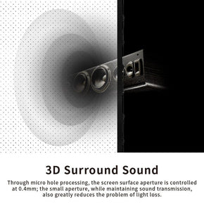 VIVIDSTORM White Cinema Perforated Slimline Motorized Tension Projector screen - VIVIDSTORM