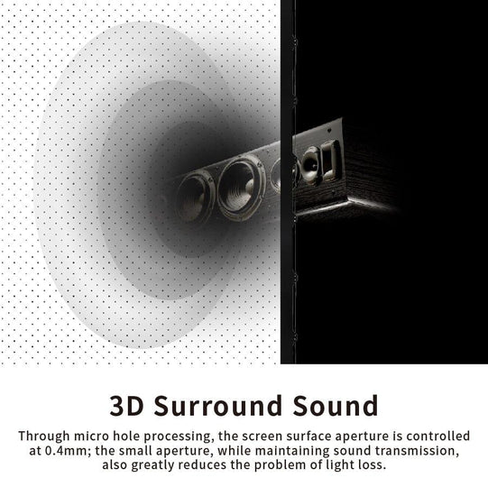 VIVIDSTORM White Cinema Perforated Slimline Motorized Tension Projector screen - VIVIDSTORM