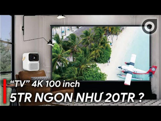 "TV 4K" 100 inch ~ 5tr NGON như 20TR? - Review Wanbo T6 Max & VividStorm S Pro - VIVIDSTORM