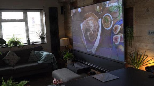 The Ultimate Screen | Electric Floor Rising VIVIDSTORM ALR Rollable Projector Screen - VIVIDSTORM