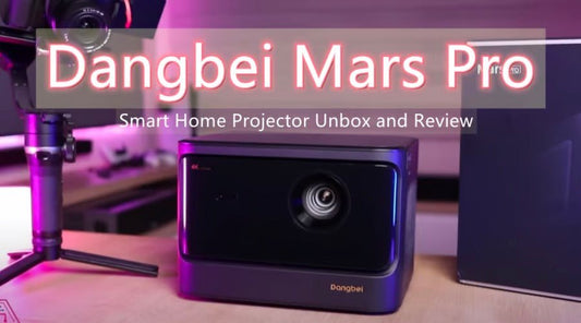 🎞 #DangbeiMarsPro Review: Best Home Smart Projector with VIVIDSTORM Long throw ALR screen❤️‍🔥💯 - VIVIDSTORM