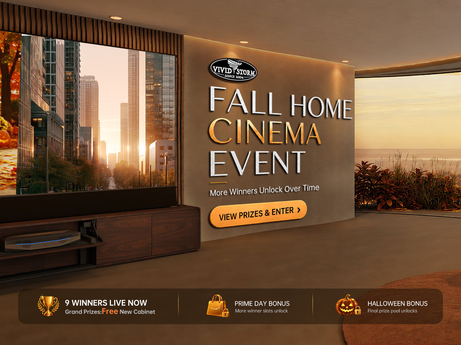 VIVIDSTORM Fall Home Cinema 2026: New Fresnel Screens & Autumn Product Picks