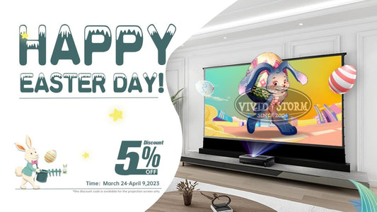 🐰Celebrate Easter with VividStorm’s Floor Rising Screen – Get Your Home Theater Ready! - VIVIDSTORM