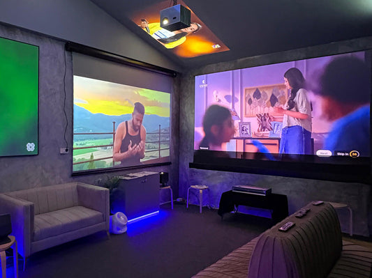 AYTEXCEL Showcases VIVIDSTORM ALR Screens at Mumbai Exhibition: The Future of Home Cinema in India
