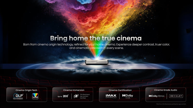 Hisense PX4-PRO, Triple Laser, Home Theater UST Projector (up to 200