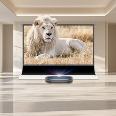 BUNDLE Awol Vision Aetherion Pro / Max RGB Laser UST Projector & VIVIDSTORM S Lite Hyper Motorized Tension Floor Rising Lenticular ALR Projector Screen
