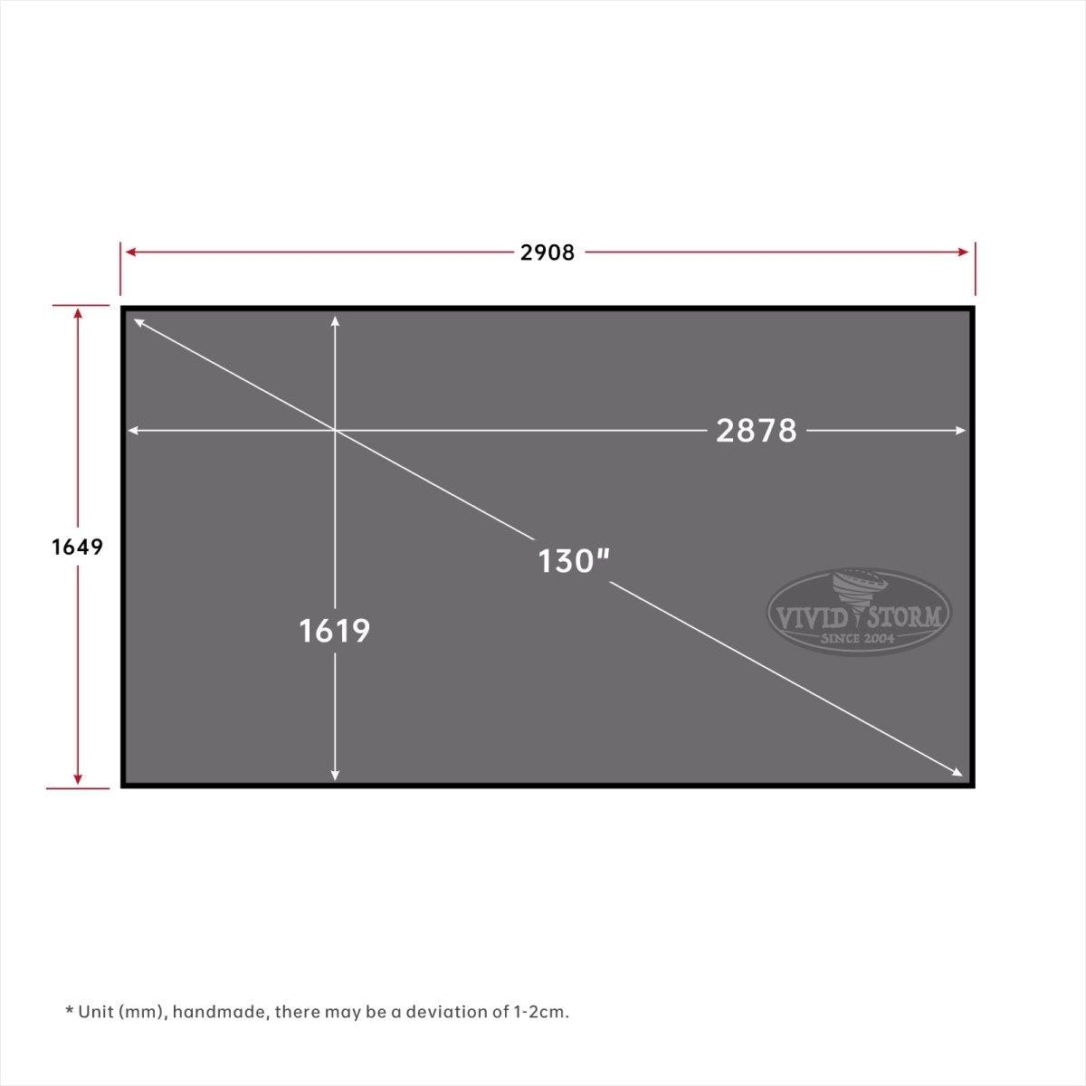 In Stock & Fast EU Shipping-VIVIDSTORM CineVision Pro Fixed Frame Fresnel UST ALR Projector Screen