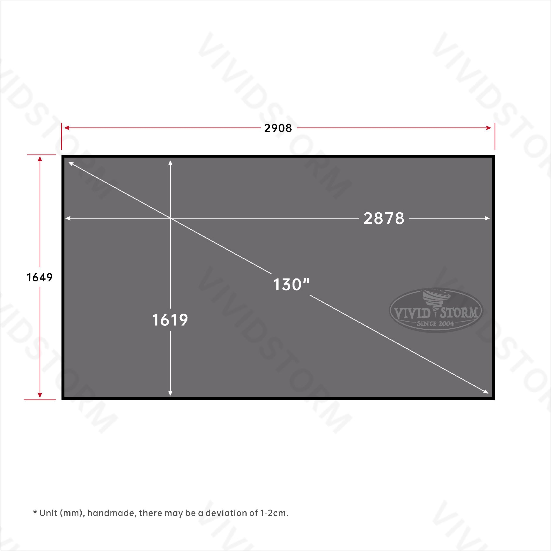 VIVIDSTORM CineVision Pro Fixed Frame UST ALR Projector Screen
